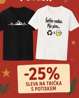 🎄 I MĚKOUŠ JAKO DÁREK POTĚŠÍ 🎁 25 % SLEVA na trička s potiskem. Kód VANOCE25 (kód zadejte v e-shopu v nákupním košíku)...